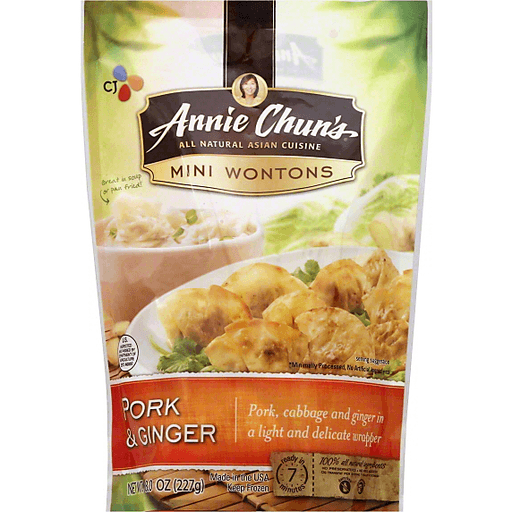 Annie Chun's Wontons, Mini, Pork & Ginger