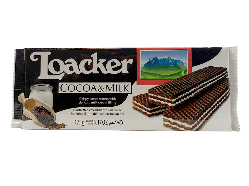 Loacker Cocoa & Milk Wafers