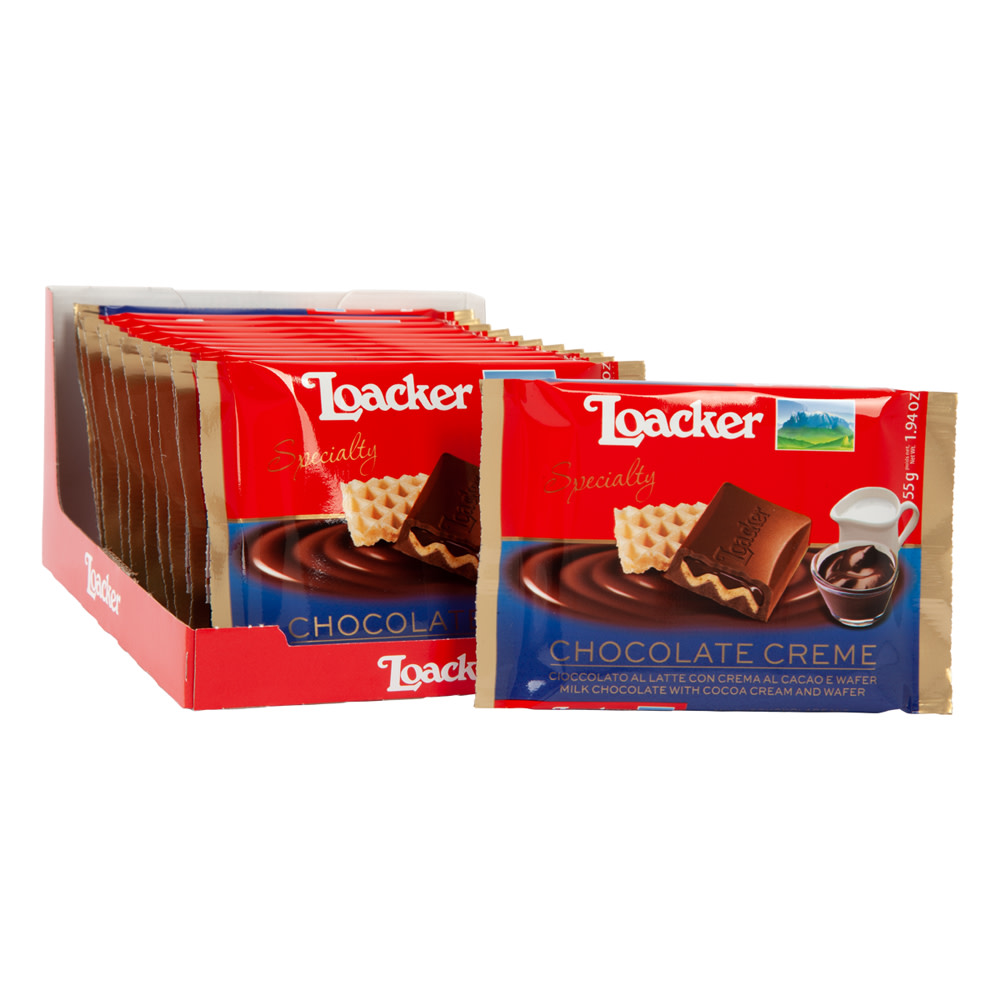 Loacker Specialty Milk Chocolate, Crem Kakao