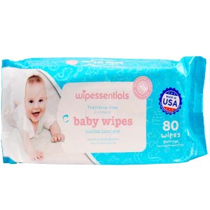 Wipessentials Baby Wipes Unscented 80ct Flow Pack