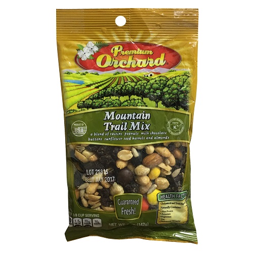 Premium Orchard Mountain Trail Mix 5oz-whole