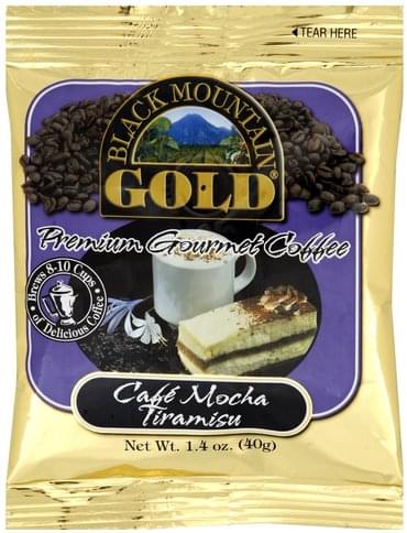 Black Mountain Gold Coffee, Premium Gourmet, Cafe Mocha Tiramisu