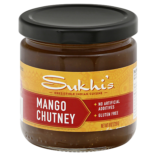 Sukhi's Gourmet Indian Food Chutney - Mango - Case Of 6 - 8 Oz