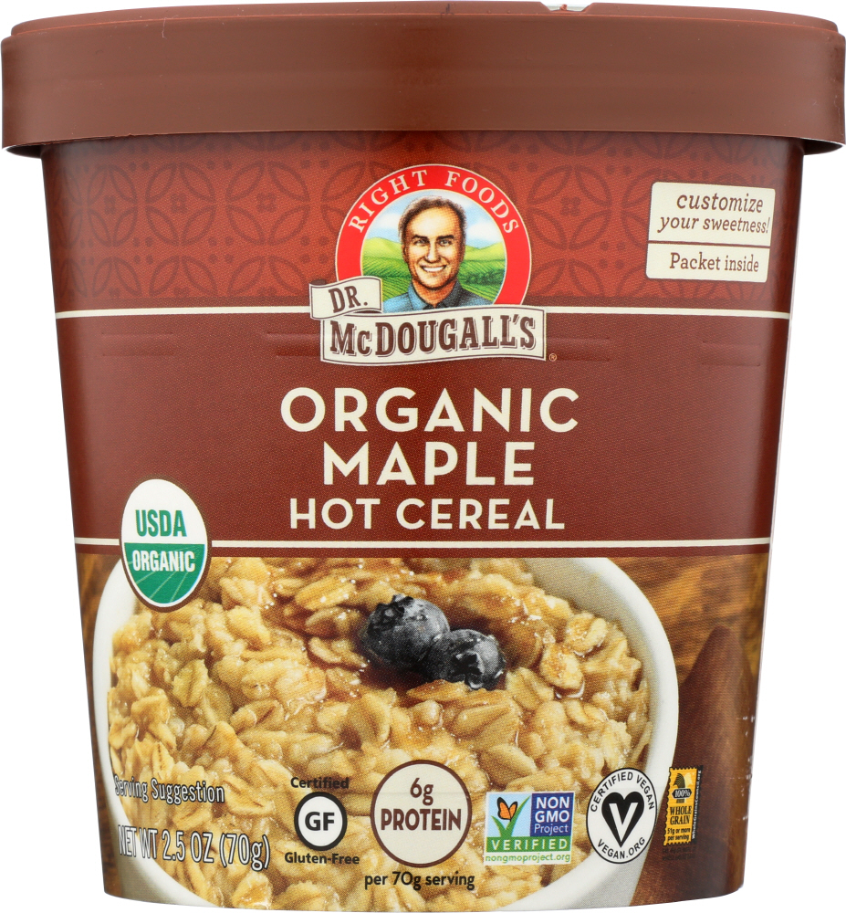 Dr. McDougall's Hot Cereal - Organic Maple 4 Grain 2.50 Oz