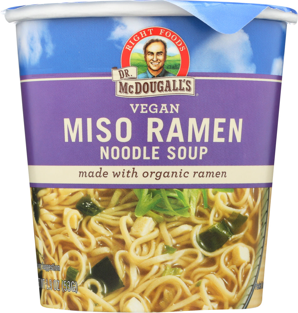Dr. McDougall's Mc Dougall's Noodle Soup, Vegan, Miso Ramen 1.9 Oz
