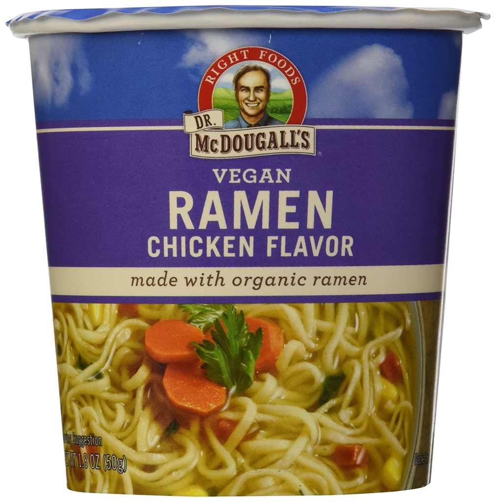 Dr. McDougall's Vegan Chicken Flavor Ramen Soup, 1.8 Oz