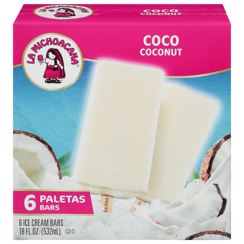 La Michoacana Helados Mexico Ice Cream, Coconut, Bars