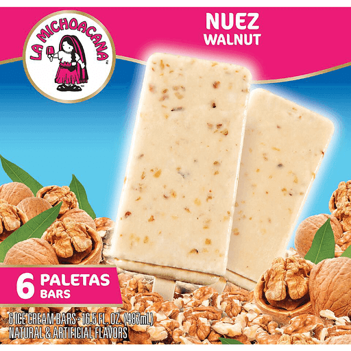 Helados Mexico La Michoacana Walnut Ice Cream Bars
