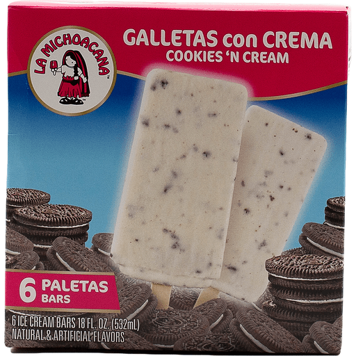 La Michoacana Cookies N Cream 6 Pack 18 Fl Oz