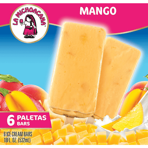 Helados Mexico Ice Cream, Mango, Bars