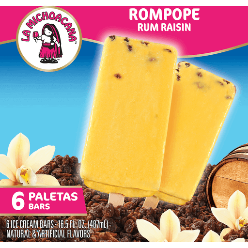 La Michoacana Frozen Milk Bars, Rum Raisin Flavor