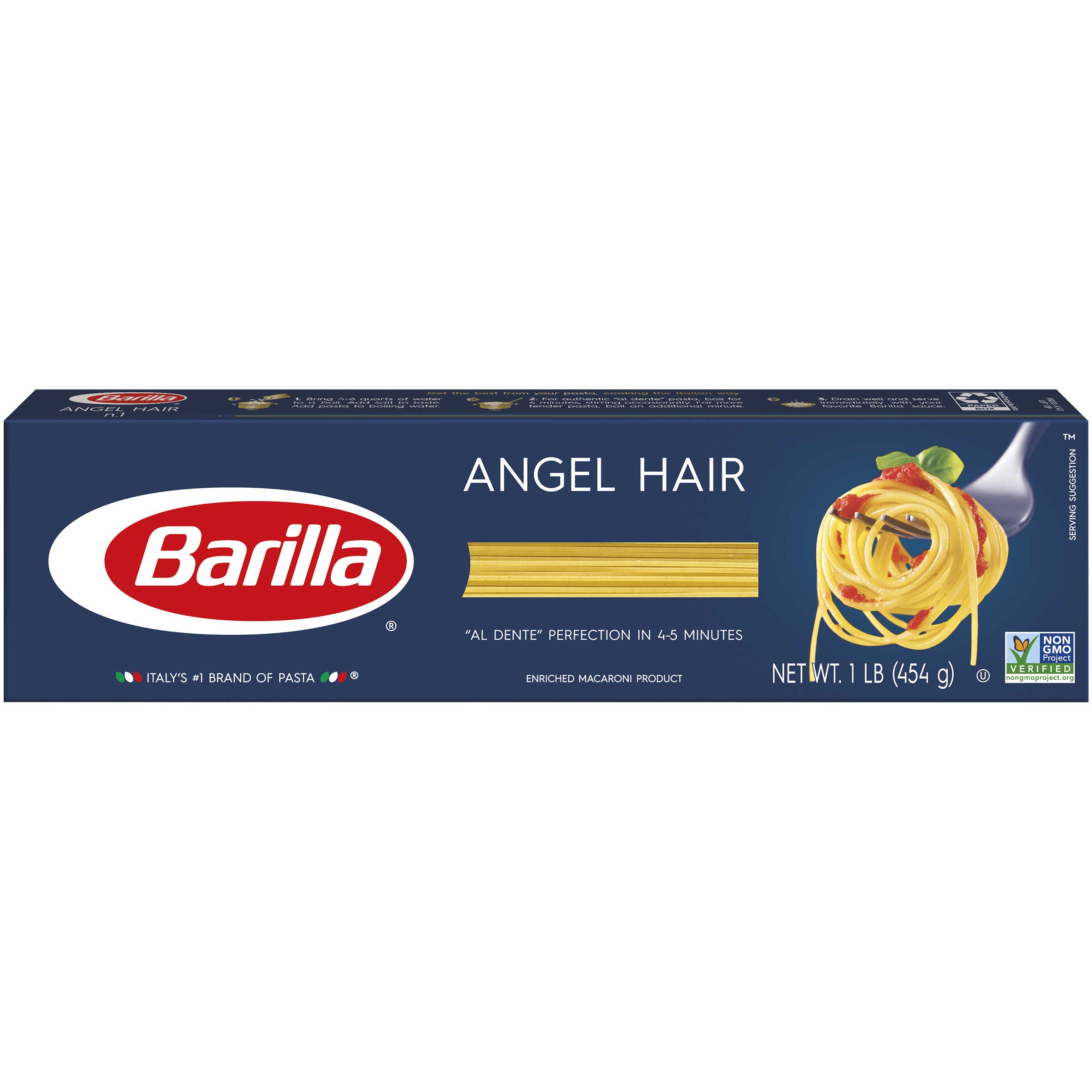 Barilla Blue Box Angel Hair Pasta 1 Lb