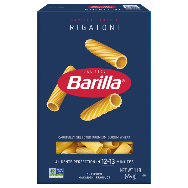 Barilla Blue Box Rigatoni Pasta 1 Lb