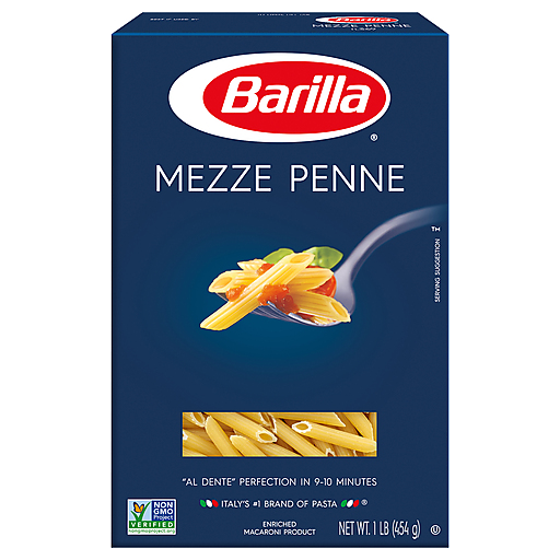 Barilla Mezze Penne Pasta 1 Lb. Box