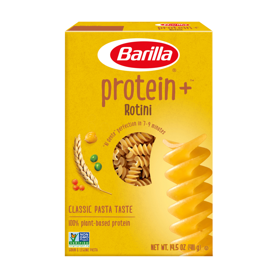 Barilla Protein + Rotini Grain & Legume Pasta 14.5 Oz. Box