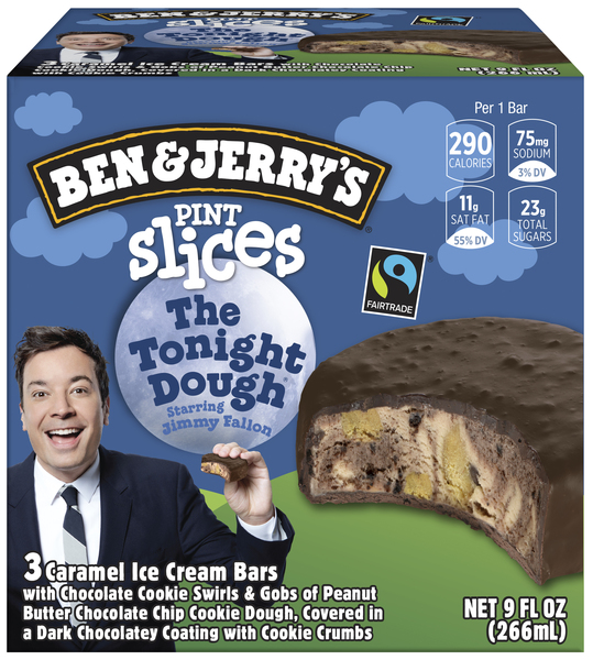 Ben & Jerry's Pint Slices The Tonight Dough Ice Cream Bars 3ct