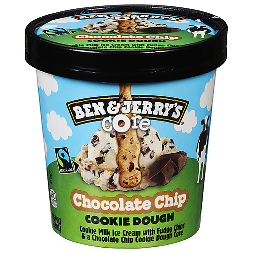 Ben & Jerry's Chocolate Chip Cookie Dough Core Ice Cream 1 Pt