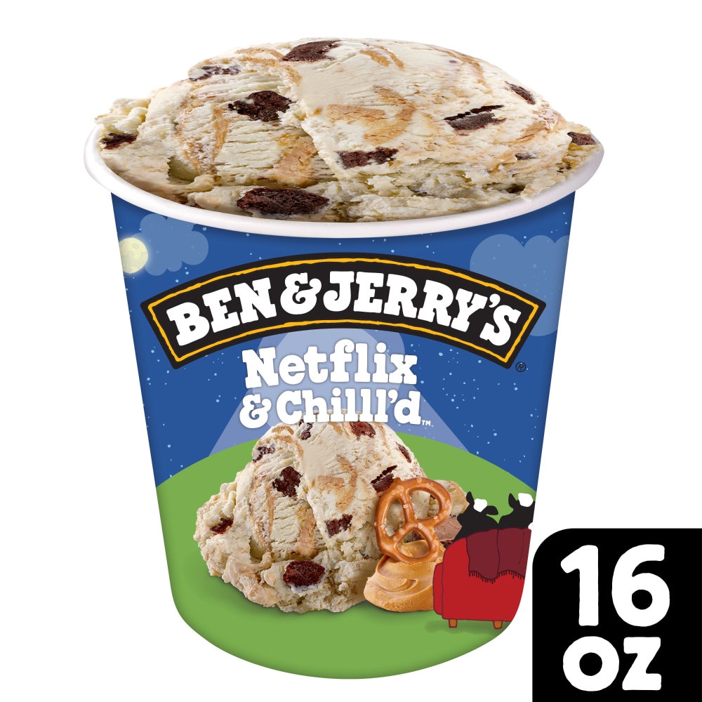 Ben & Jerry's Netflix Chilled Peanut Butter Ice Cream 16oz