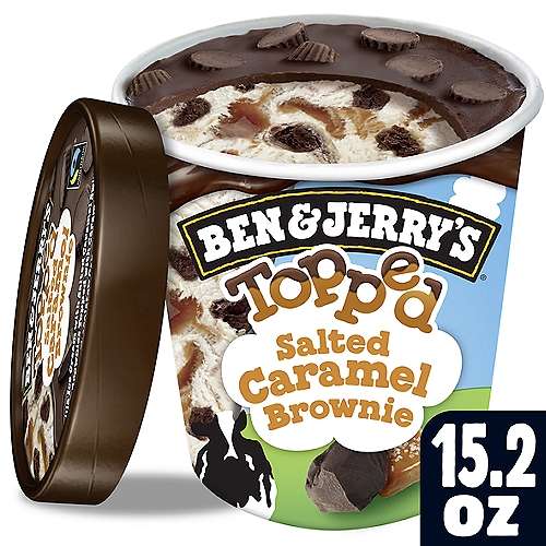 Ben & Jerry's Topped Salted Caramel Brownie Ice Cream 15.2oz