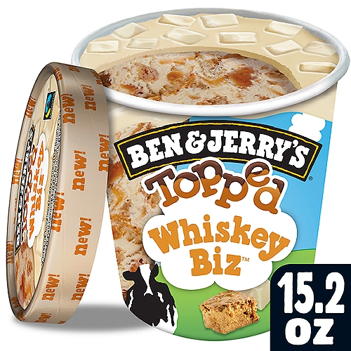 Ben & Jerry's Topped Whiskey Biz Ice Cream 15.2 Fl. Oz. Tub
