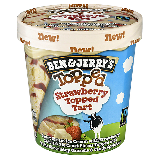 Ben & Jerry's Ice Cream Strawberry Topped Tart Topped, 15.2 Oz