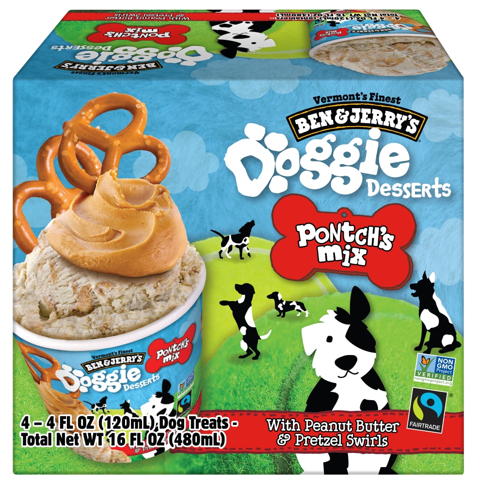 Ben & Jerry's Doggie Desserts Peanut Butter Pretzel Pontch’s Mix Dog Treats