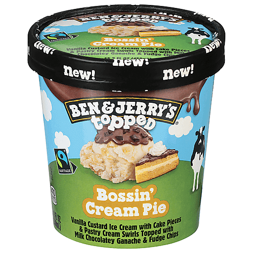 Ben & Jerry's Ice Cream, Bossin' Cream Pie 15.2 Fl Oz