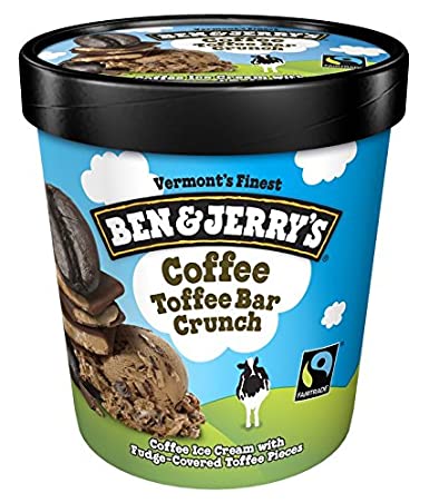 Ben & Jerry's Coffee Toffee Bar Crunch Ice Cream 16.00 FL OZ