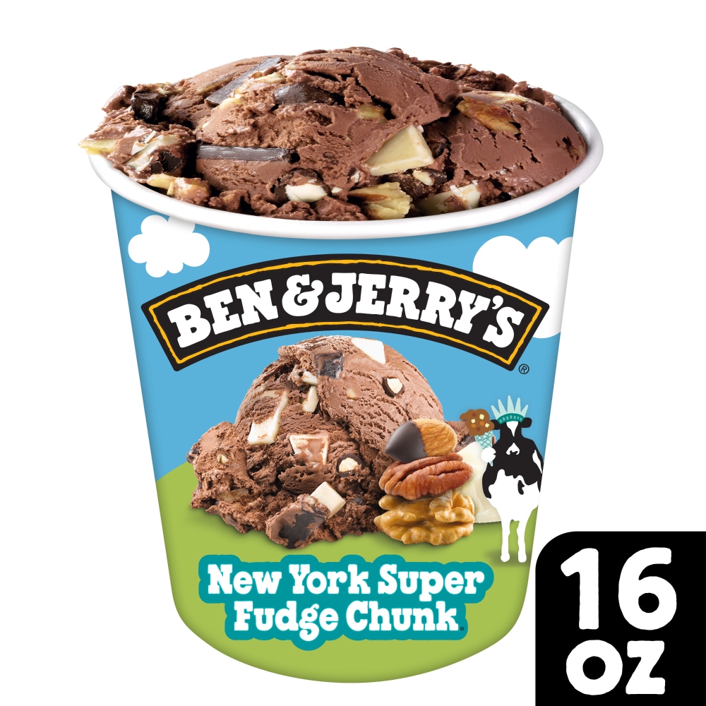 Ben & Jerry's Ice Cream, New York Super Fudge Chunk 1 Pt