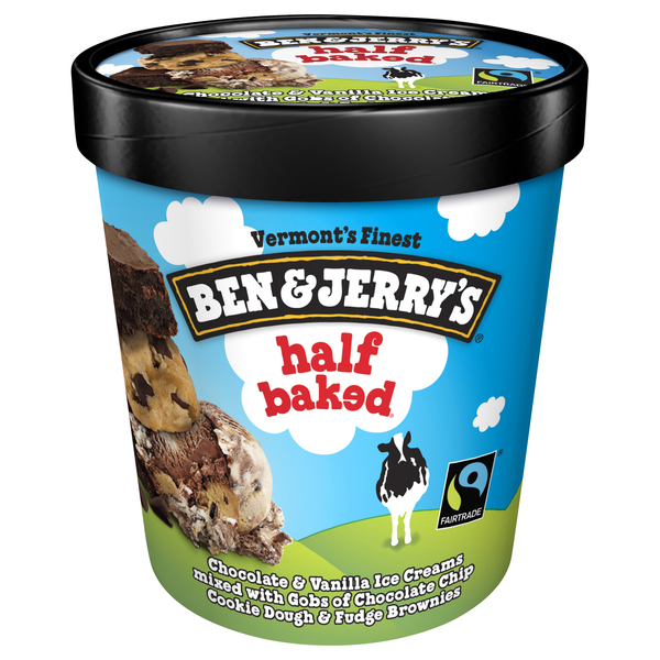 Ben & Jerry's Half Baked Ice Cream 1 Pt
