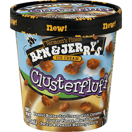 Ben & Jerry's What A Cluster Ice Cream 16 Oz