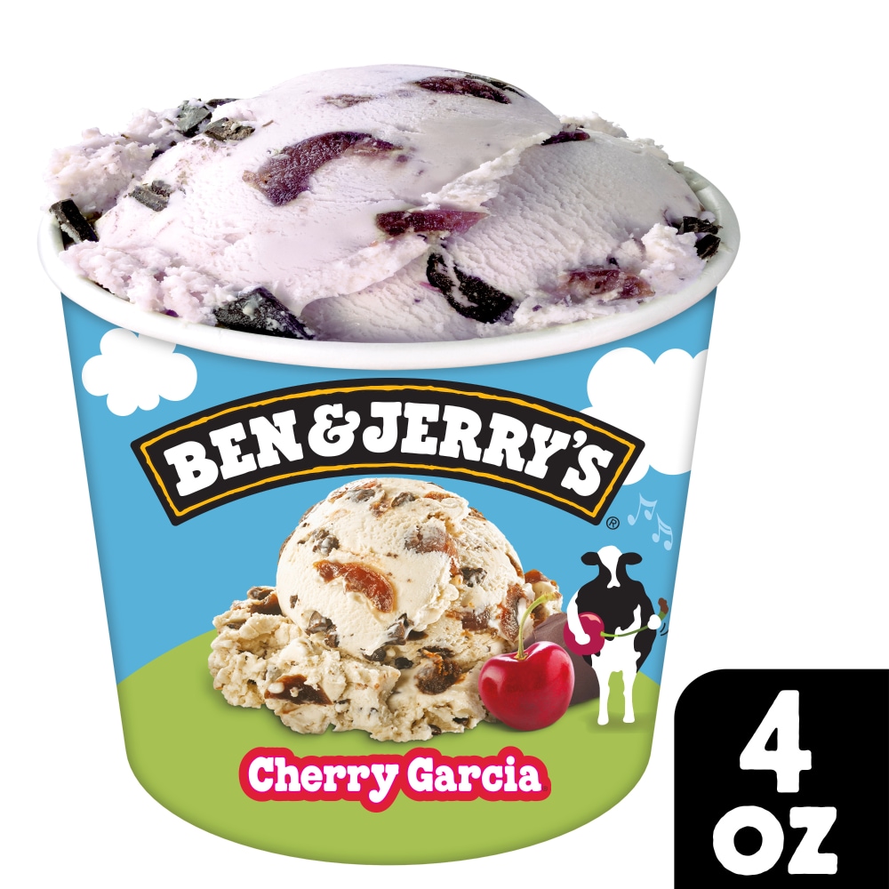 Ben & Jerry's Cherry Garcia Ice Cream 4 Fl Oz