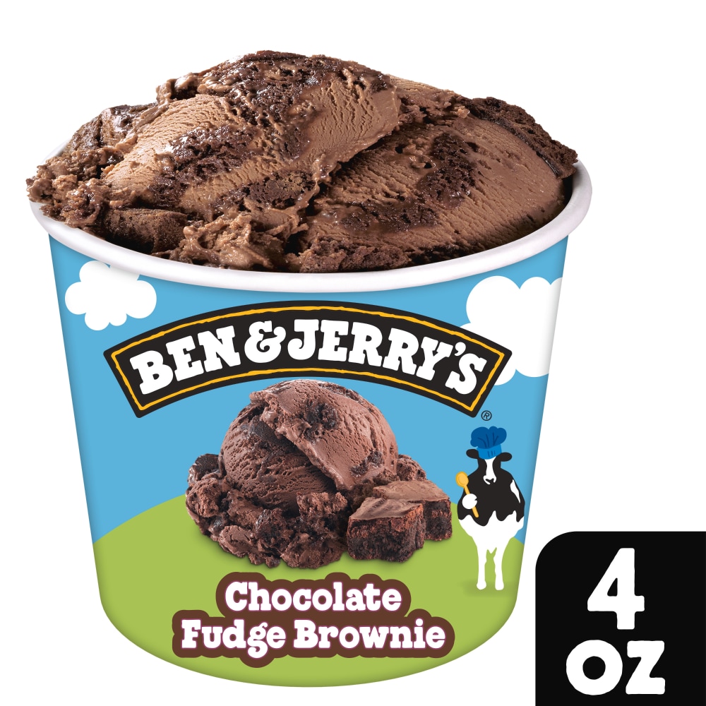 Ben & Jerry's Chocolate Fudge Brownie Ice Cream 4 Oz