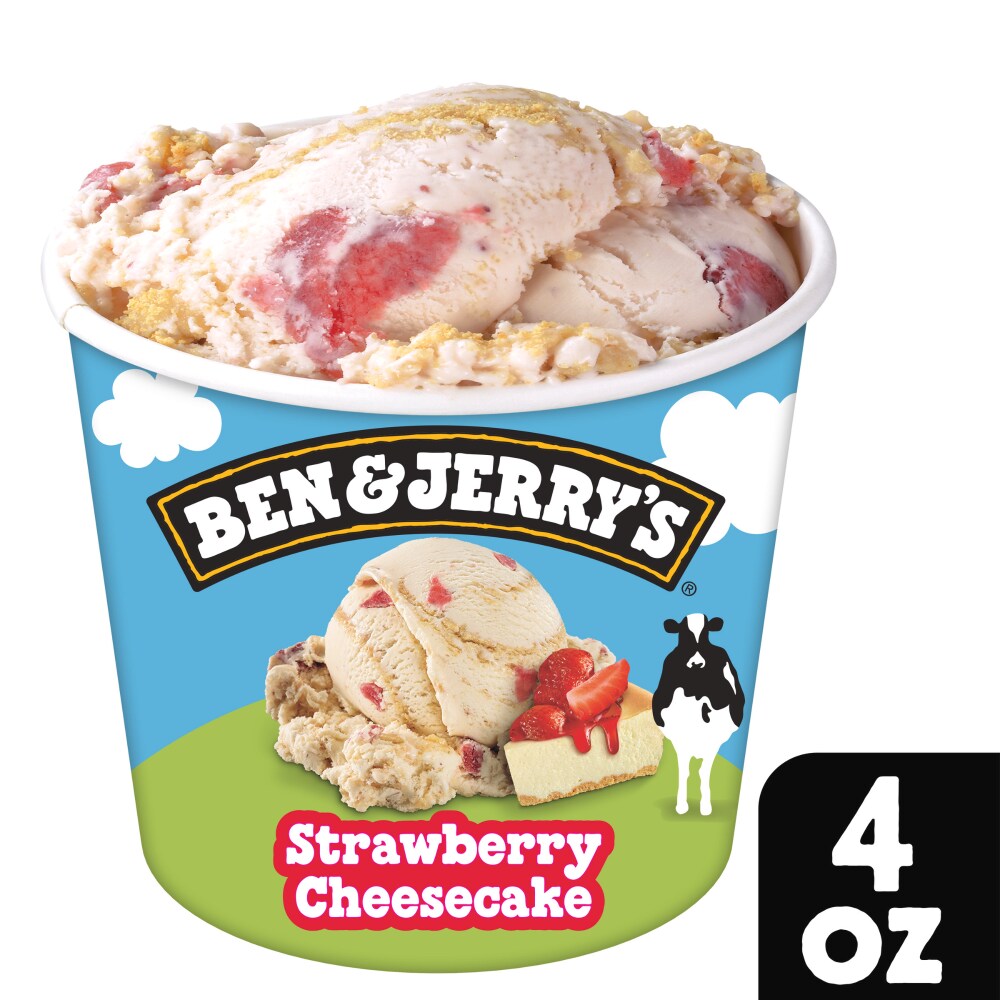 Ben & Jerry's Ice Cream Strawberry Cheesecake, 4 Oz