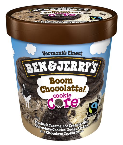 Ben & Jerry's Ice Cream Boom Chocolatta! Cookie Core 16oz