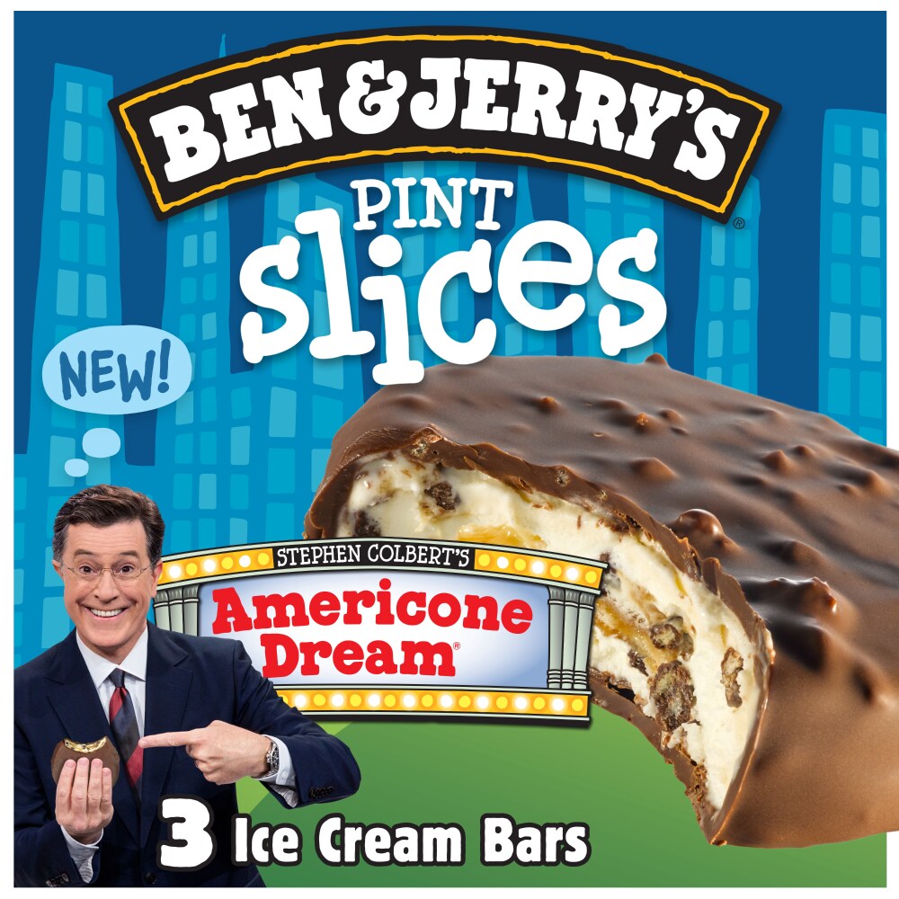 Ben & Jerry's Pint Slices Americone Dream Vanilla Ice Cream Bars 3 Ct Box