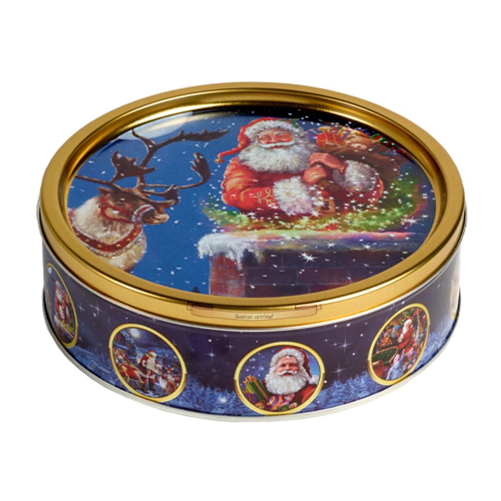 Jacobsens of Denmark Danish Butter Cookie Nostalgic Santa Tin