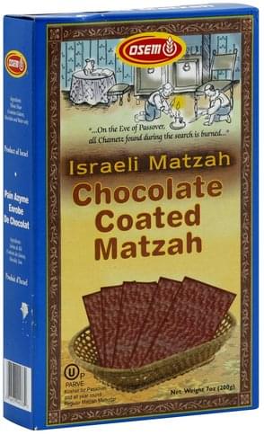 Osem Chocolate Coated Matzah 7 Oz
