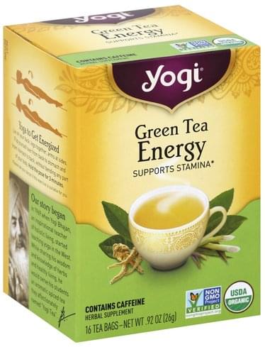 Yogi Green Tea, Energy, Bags
