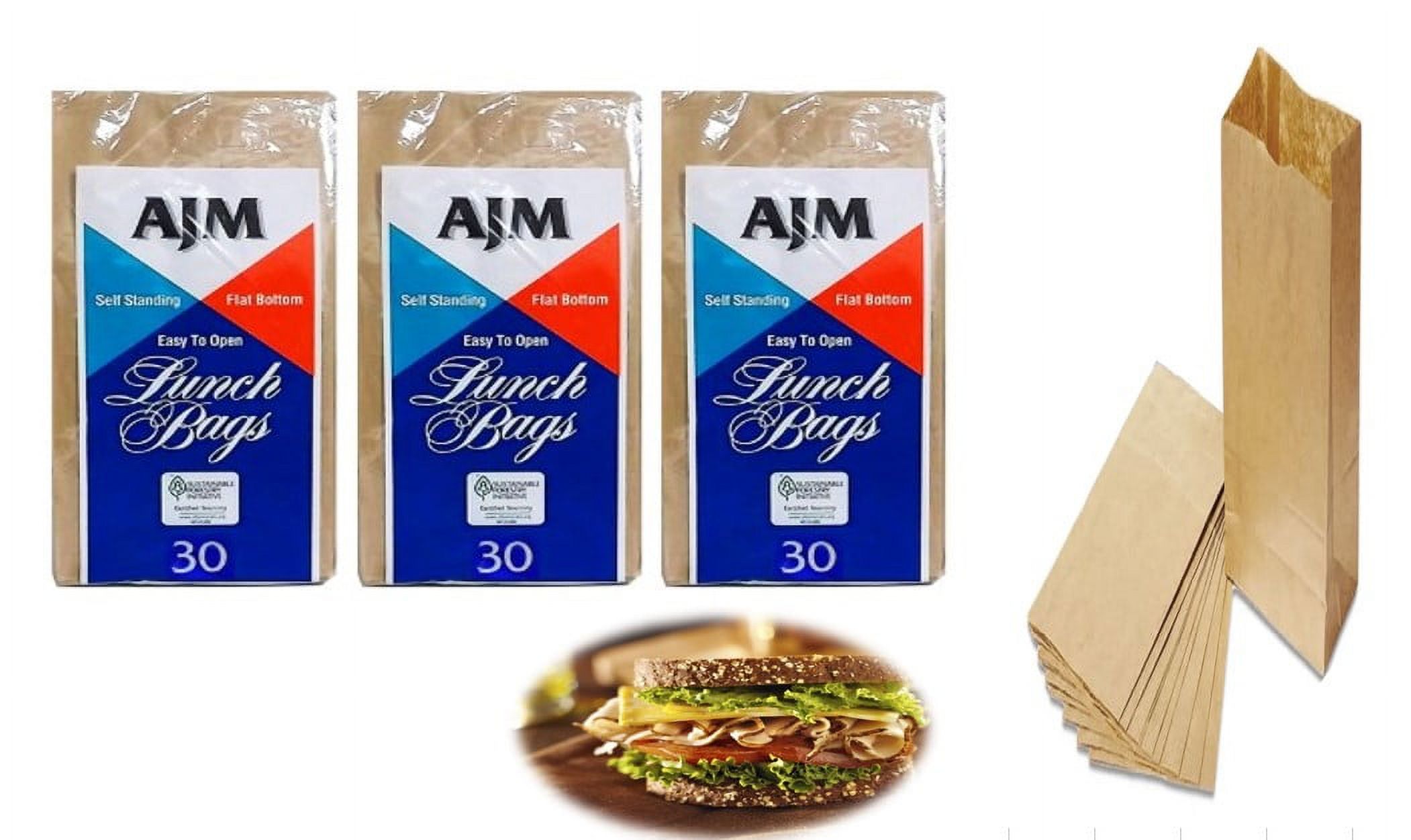 Ajm Brown Paper Lunch Bags