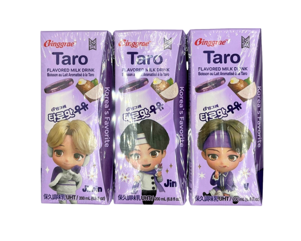 Binggrae Taro Flavored Milk Drink 6x200ml