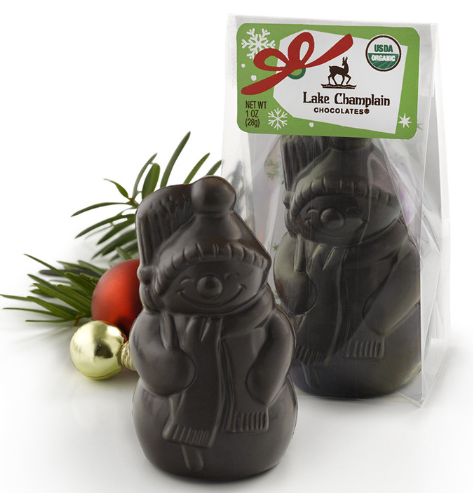 Lake Champlain Chocolates Dark Chocolate Placesetting Snowman