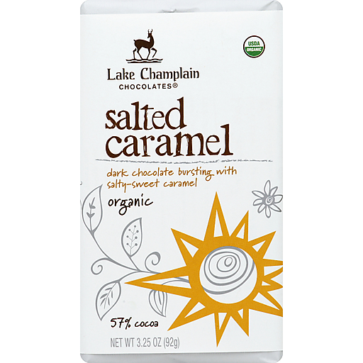 Lake Champlain Chocolates Organic Salted Caramel Dark Chocolate Bar