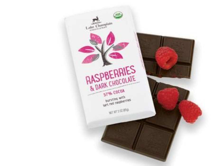 Lake Champlain Chocolates Raspberries & Dark Chocolate Bar