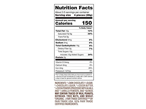Lake Champlain Chocolates Lc Snack Bites Quinoa & Dark C