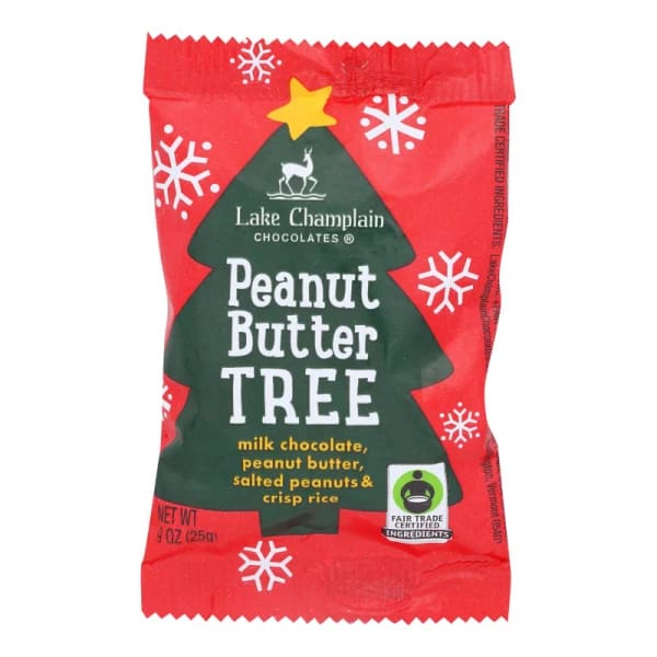 Lake Champlain Chocolates Crunchy Pnut Butter Xmas Tree 8/.9 OZ [UNFI #43381]