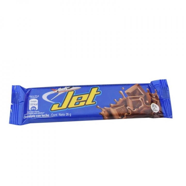 Nutresa Jet Chocolate En Barra Con Leche 26g