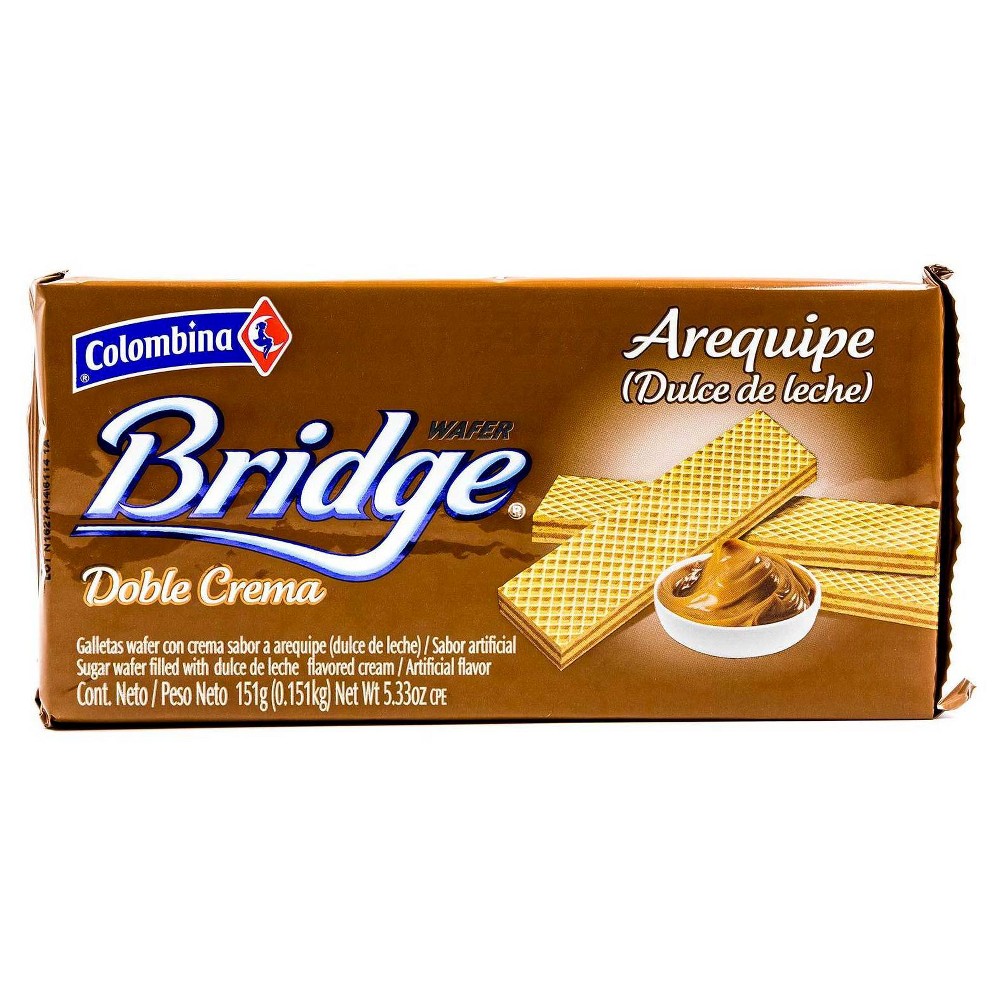 Bridge Colombina Wafer, Dulce De Leche