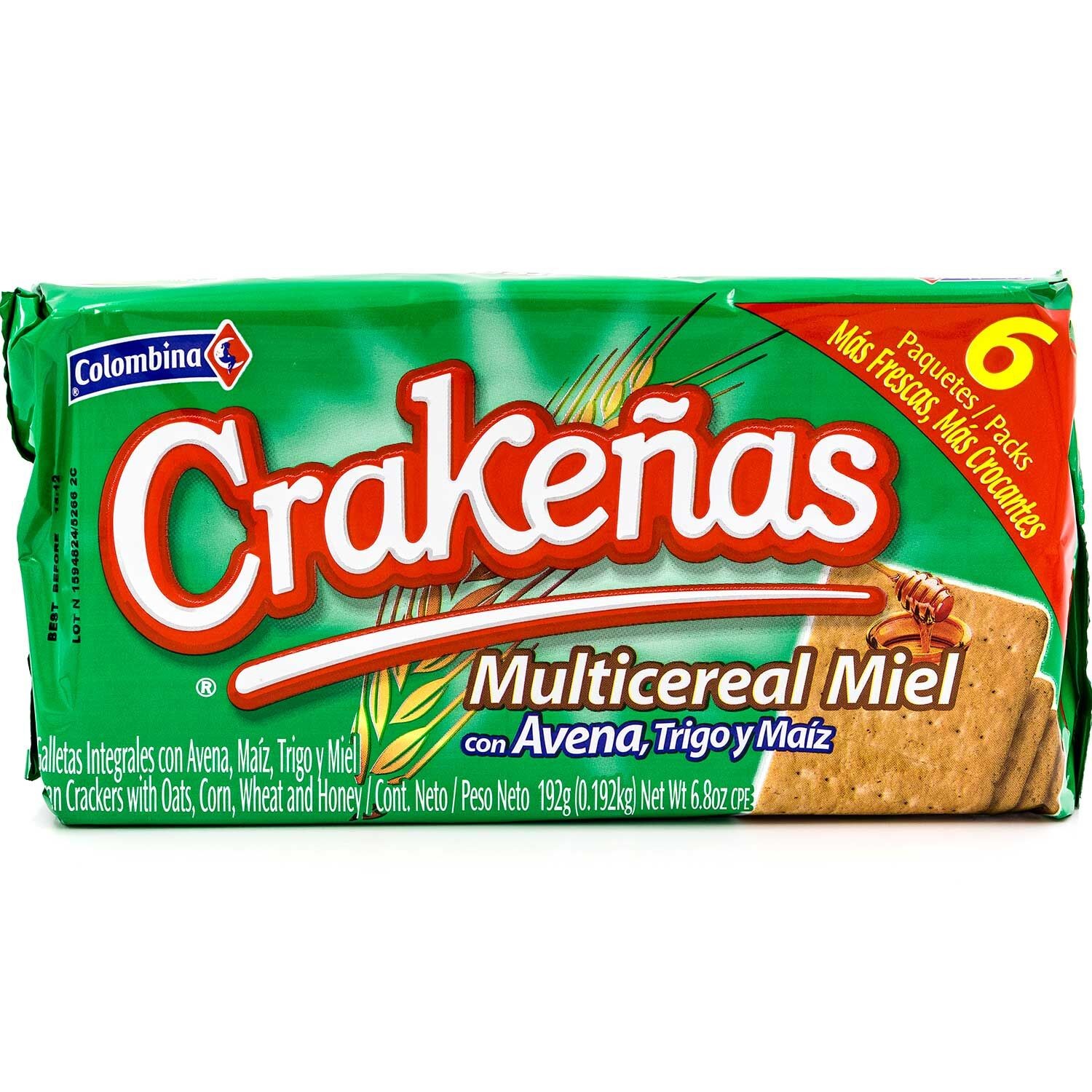 Crakenas Crackers, Honey & Cereals