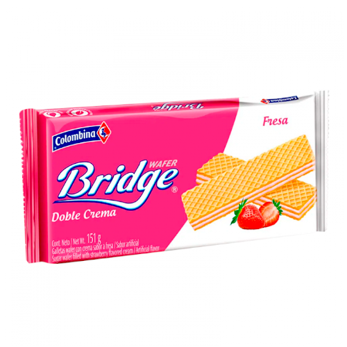 Bridge Galleta Wafer Fresa X151g